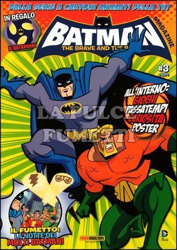 PANINI PLAY #    12 - BATMAN THE BRAVE AND THE BOLD MAGAZINE 3 + BATARANG
